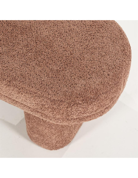Banquette pouf en tissu contemporaine