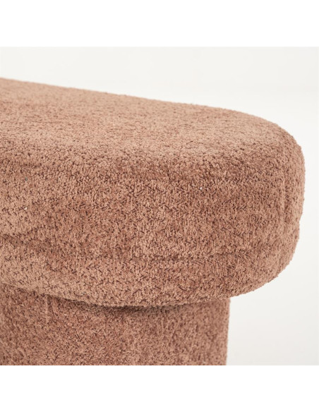 Banquette pouf en tissu contemporaine