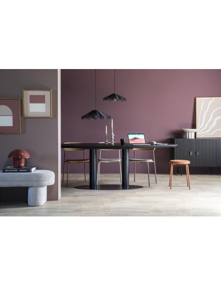 Bahut 4 portes en manguier et métal Rémi