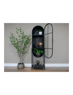 Meuble vitrine ovale en...