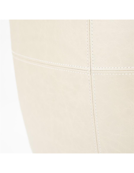 Fauteuil lounge et rotatif confortable en cuir Sven