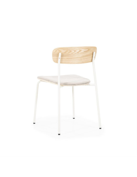 Chaise de repas Skola avec galette en tissu (set de 2)