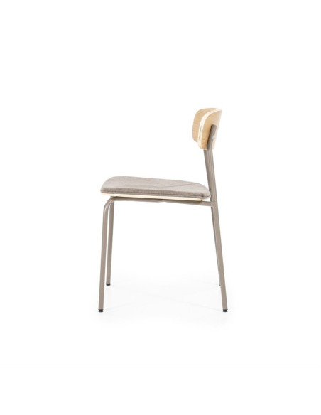 Chaise de repas Skola avec galette en tissu (set de 2)