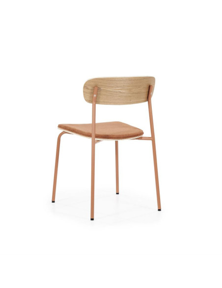 Chaise de repas Skola avec galette en tissu (set de 2)