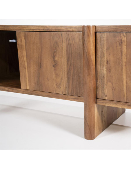 Meuble TV 4 portes en acacia Julian