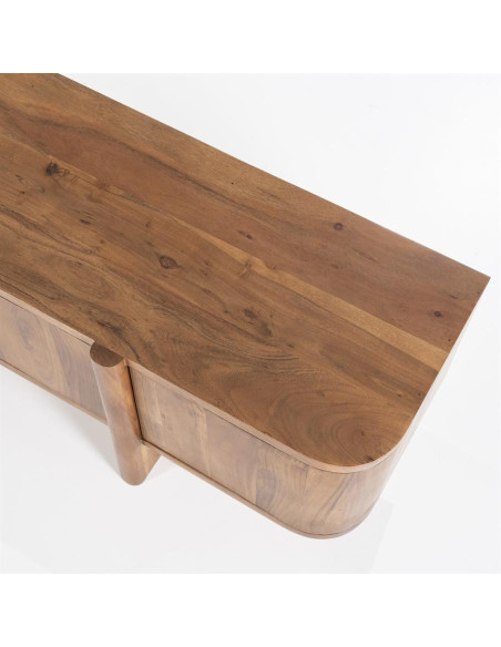 Meuble TV 4 portes en acacia Julian