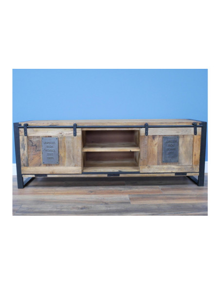 Meuble TV avec portes coulissantes 160 cm