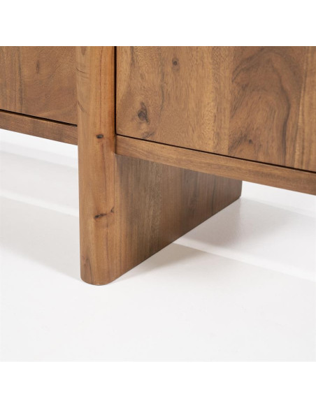 Bahut arrondi 4 portes en acacia Julian