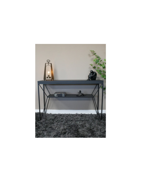 Console moderne double plateaux