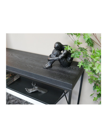 Console moderne double plateaux