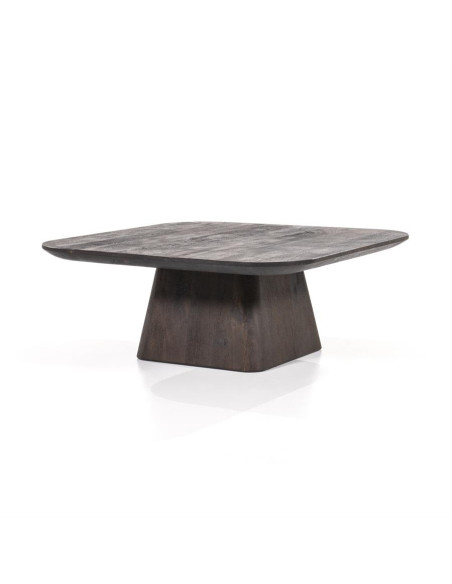 Table de salon carrée en bois Aron