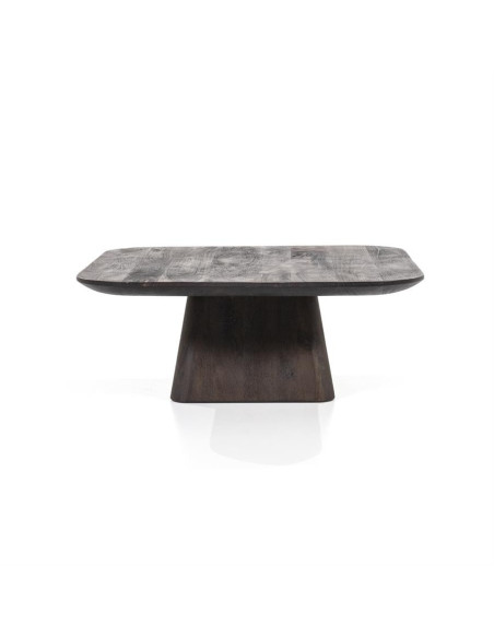 Table de salon carrée en bois Aron