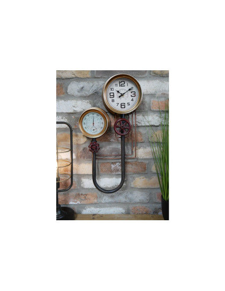 Horloge murale industrielle