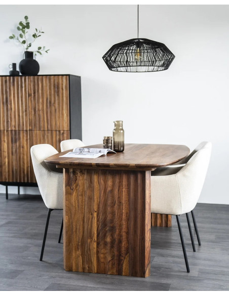 Grande table de repas en sesham Alexander