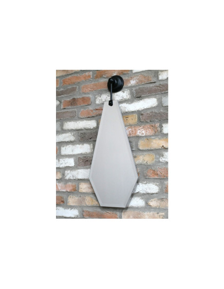 Miroir biseauté avec bras de fixation