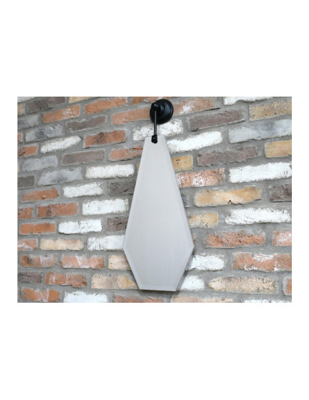 Miroir biseauté avec bras de fixation