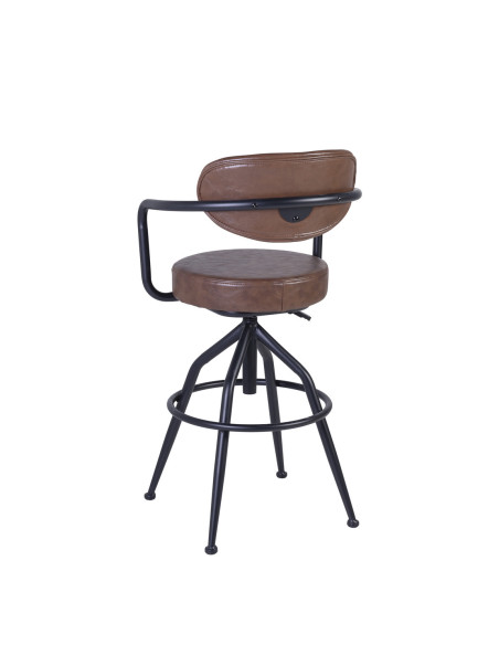 Fauteuil de bar assise ajustable en hauteur