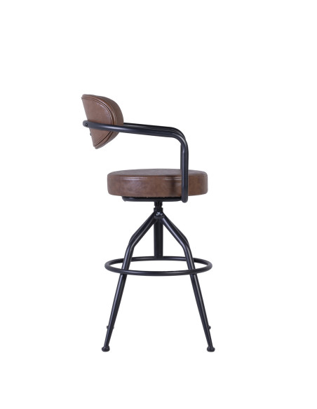 Fauteuil de bar assise ajustable en hauteur