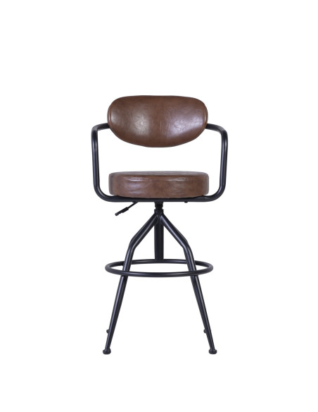 Fauteuil de bar assise ajustable en hauteur
