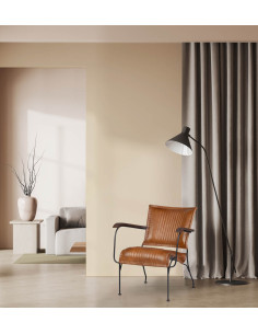 Fauteuil de salon en cuir...