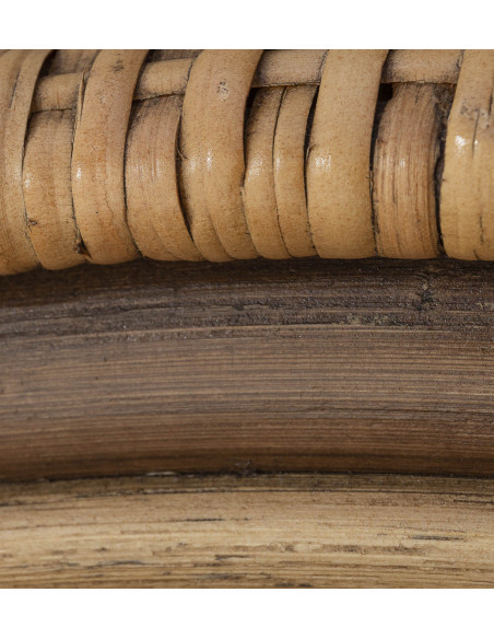 Fauteuil bistrot en rotin assise tressée