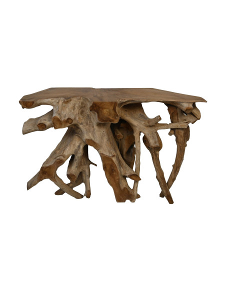 Console racines de teck massif