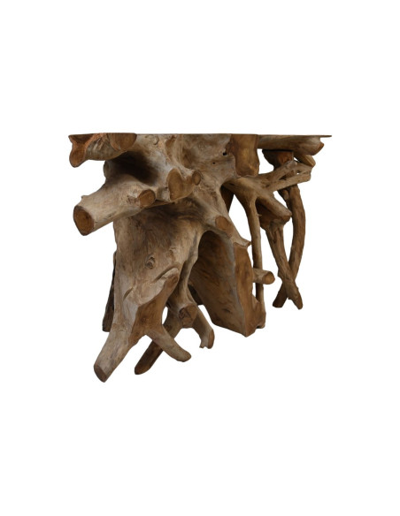 Console racines de teck massif