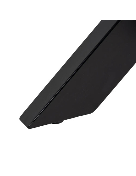 Table de repas ronde en bois massif de manguier et pieds en métal 130 cm