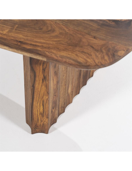 Table basse rectangulaire en sesham Alexander