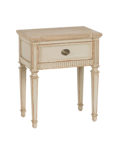 Chevet 1 tiroirs patiné style directoire