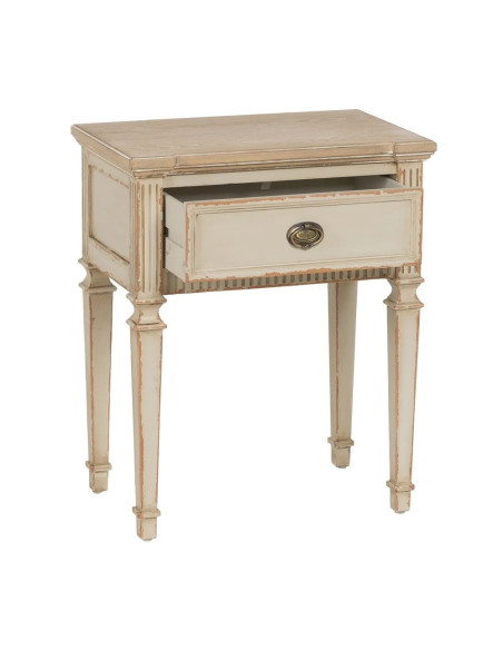 Chevet 1 tiroirs patiné style directoire