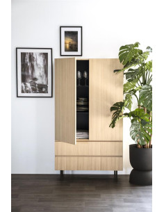 Armoire haute en chêne 2...