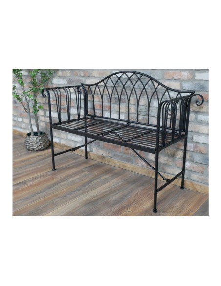 Banc métallique 2 places