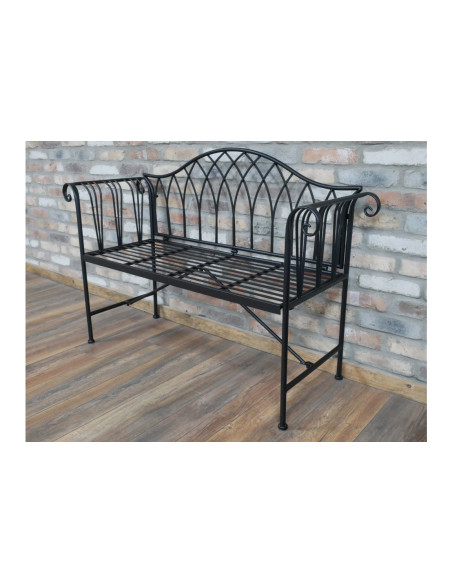 Banc métallique 2 places