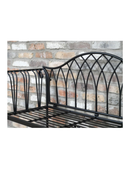 Banc métallique 2 places