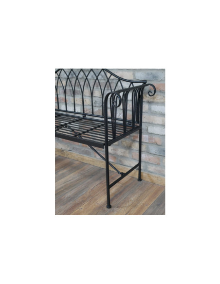 Banc métallique 2 places