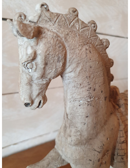 Déco cheval avec patine antique