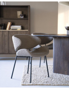 Chaise de repas en tissu...