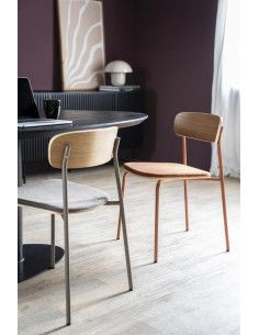 Table de bureau style industriel et loft en bois clair 100 cm - Le Poisson  Qui Jardine