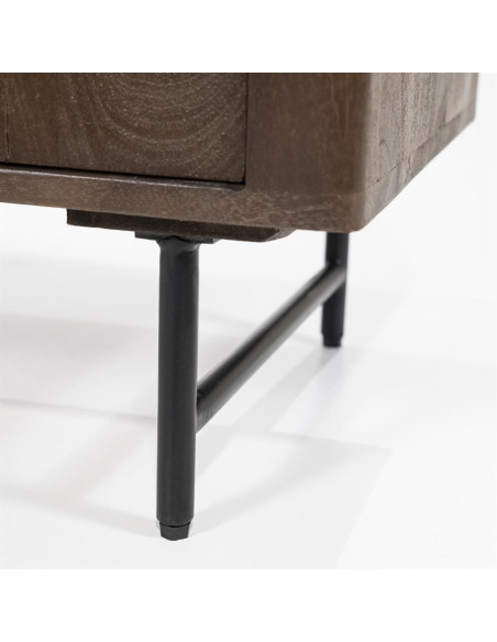 Buffet haut 2 portes et étagères Lio