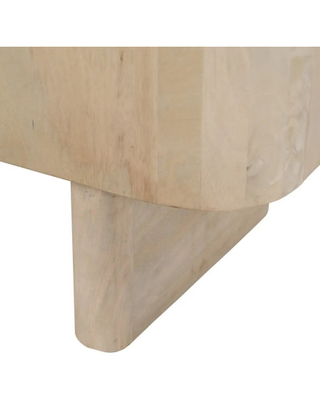 Armoire 2 portes aux bords arrondis style Japandi