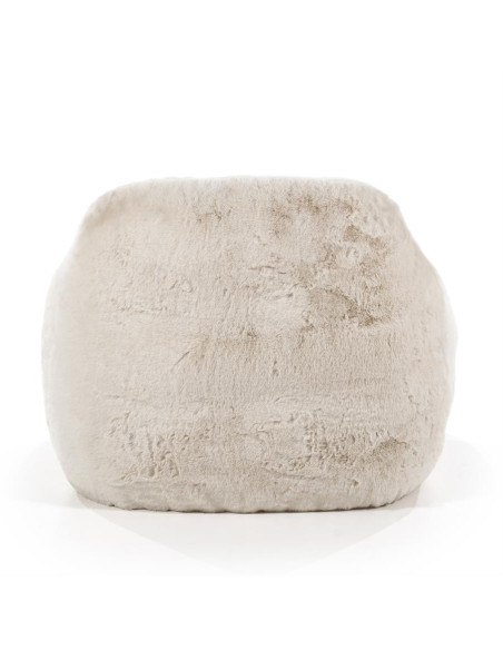 Fauteuil confortable cubique fausse fourrure Hug