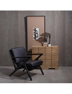 Fauteuil confortable noir...