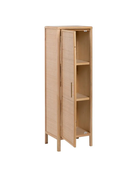 Armoire haute naturelle une porte Saphira