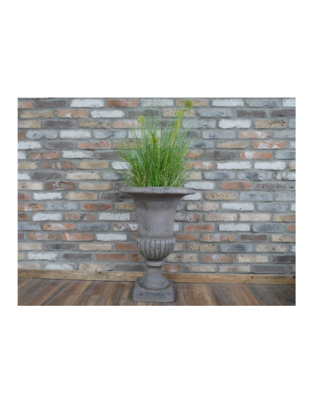 Vase Médicis couleur taupe effet antique