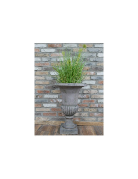 Vase Médicis couleur taupe effet antique