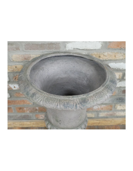 Vase Médicis couleur taupe effet antique