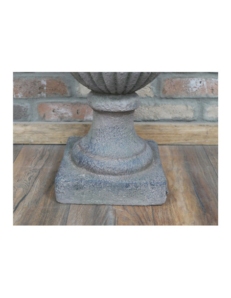 Vase Médicis couleur taupe effet antique