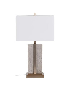 Lampe à poser en marbre et...