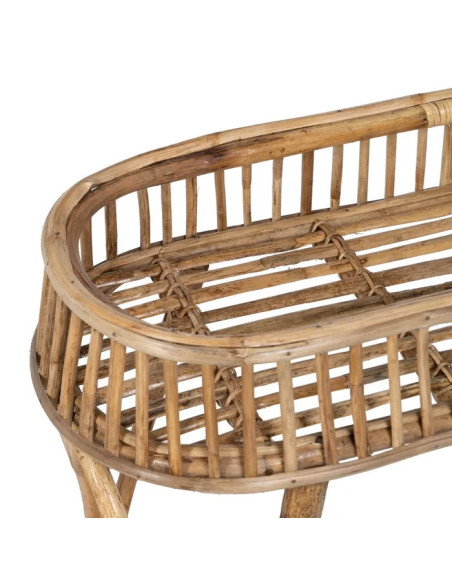 Meuble d'appoint naturel en bambou